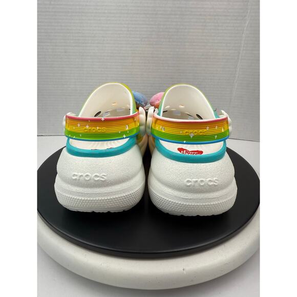 Crocs x Care Bears Crush Clog Rainbow Womens Sz 6 Slip On Platform Sandals Shoes - Picture 8 of 12